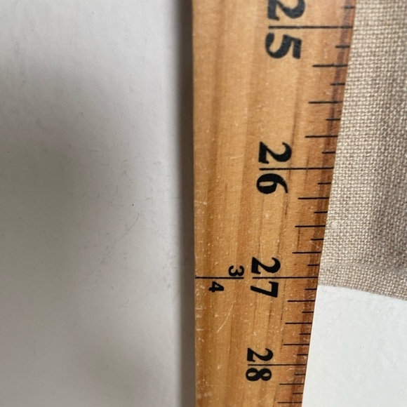 Island Importer Women’s Linen Pants Crop Wide Leg Size 32 Color Cream Pockets - Picture 7 of 9